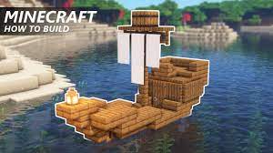 To create a boat in the java edition, you'll need to place. Minecraft How To Build A Tiny Ship Starter House Small Boat House Tutorial Youtube