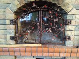Glass Fireplace Door