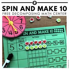 spin and make 10 freebie math game