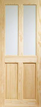 Victorian Pine Campion Clear Glass Door