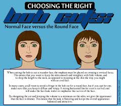 how to cut a bob for a round face and a