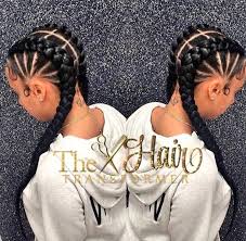 Blackhairinformation.com is a website that teaches women how to grow long healthy natural hair or relaxed hair. Cute Cornrows Via The Hairtransformer Https Blackhairinformation Braids Hairstyles For Black Kids