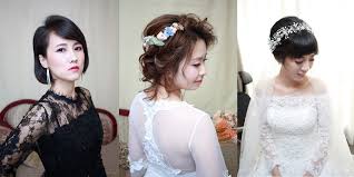 短髮新娘造型可以有哪些變化-台北新秘綠茵新娘秘書饅頭爸團隊