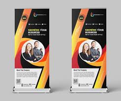 free psd roll up banner design