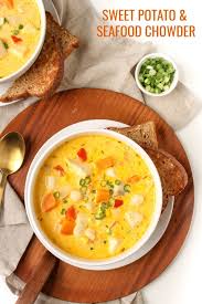 healthy seafood chowder recipe with