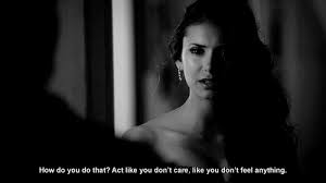 When you feel the blood rush in, you tell yourself that you're gonna get through it; My Favorite Vampire Diaries Quotes On We Heart It