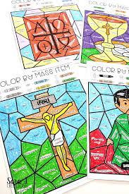 Our intention is that these catholic we notice you, if you don't see watermark does not mean the images can be freely used without. Catholic Color By Mass Item Coloring Pages Sara J Creations