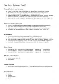 Best Solutions of Sample Resume Profile Statements Also Format Layout 