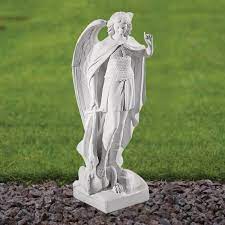 Saint Michael 58cm Marble Resin Garden