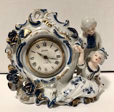 Vintage Linden Shelf Clock Victorian