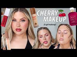 cherry makeup grwm red the new it