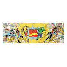 36x12 Marvel Comics Canvas Wall Art