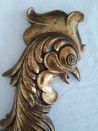 Syroco Wood Gold Rooster En