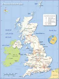 In july 1385 richard ii, king of england, led an english army into scotland. Political Map Of United Kingdom Nations Online Project
