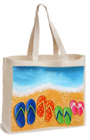 Flip Flop Tote Bag Painting Kit