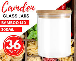 36 X Airtight Glass Jar Food Storage