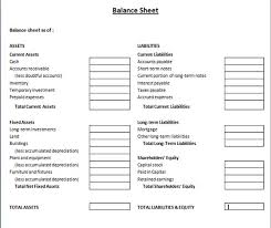 Balance Sheets Templates Elegant And Simple Financial Balance Sheet