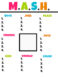 Printable Mash Game - ClipArt Best