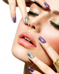 fashion beauty manicure and make up