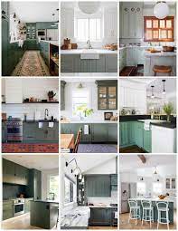 Moody Green Kitchen Cabinet Paint