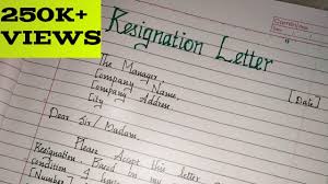 Tamil explanation with sample letters. Resignation Letter Writing A Formal Resignation Letter Youtube