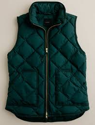 J Crew Hunter Green Quilted Vest I Have This In