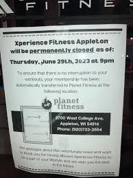 xperience fitness is closing all