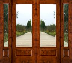 Rustic French Doors With Sidelights
