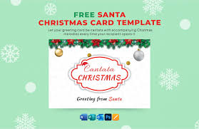 christmas card template in word free