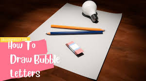 how to draw bubble letters easy guide