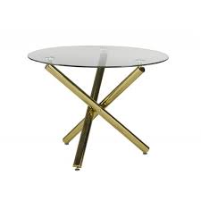 Brassex Aurora Gold Glass Round Counter