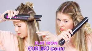 how to curl hair with a flat iron