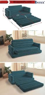 Intex Pull Out Sofa Air Bed Green