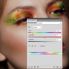 apply creative makeup with photo