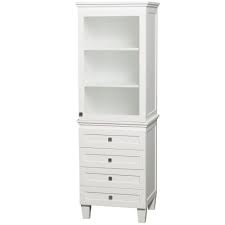 Boasting superior designs and unparalleled style. Wyndham Collection Acclaim 24 In Wx 72 1 4 In H X 20 In D Bathroom Linen Storage Cabinet In White Wcv8000ltwh The Home Depot