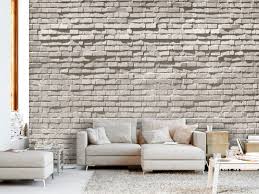photo wallpaper brick wall minimalism