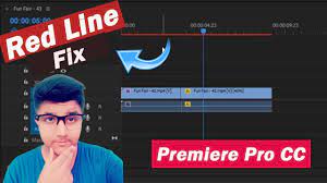 Premiere Pro : Red Line On Timeline Fix - YouTube