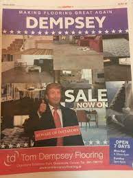 Jmc floorcoverings is a galway flooring company offering galway timber flooring, lino, vinyl flooring, laminate flooring, and specialist flooring for domestic and commercial customers. This Galway Flooring Company Has Gone All Out With A Trump Ad In The Local Paper Today