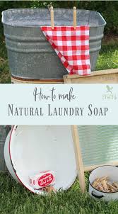 homemade natural laundry soap