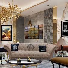 beautiful versace inspired sofa living