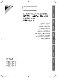 user manual daikin inverter ftxs50k2v1b