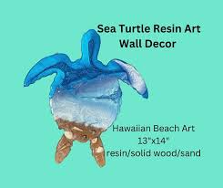 Resin Wall Art Sea Turtle Moy Resin Envy