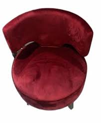 antique red antonia round sofa chair