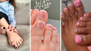 french tip toes ideas