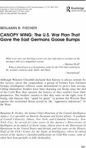Canopy Wing The U S War Plan That