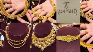antique gold necklace set designs