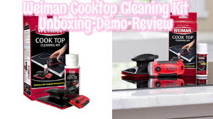 weiman cooktop cleaning kit unboxing