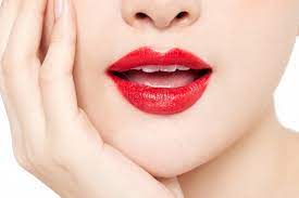 female red lip lip makeup picture and