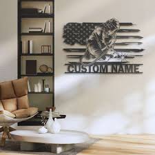 Personalized Welding Us Flag Metal Wall