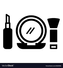 makeup icon silhouette clipart template